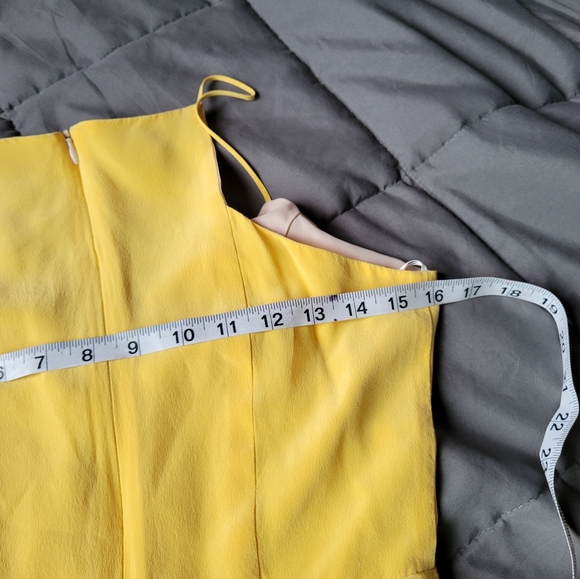 Lavander brown yellow silk dress - Picture 6 of 7